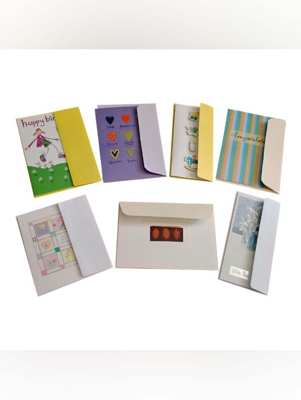 Paper Magic Group Greeting Cards with Envelopes (Assorted), Set of 7, Pre-owned